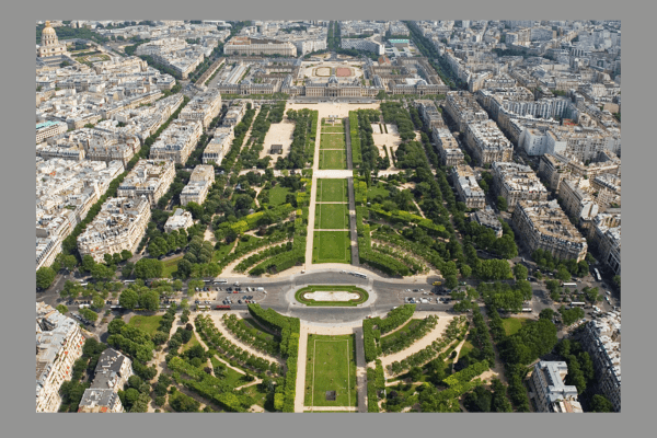 Champ de Mars and the Eiffel Tower