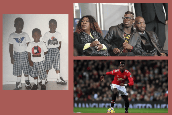 Paul Pogba with His Parents